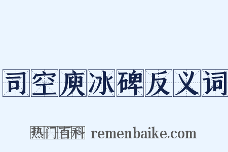 司空庾冰碑反义词是什么意思的图片
